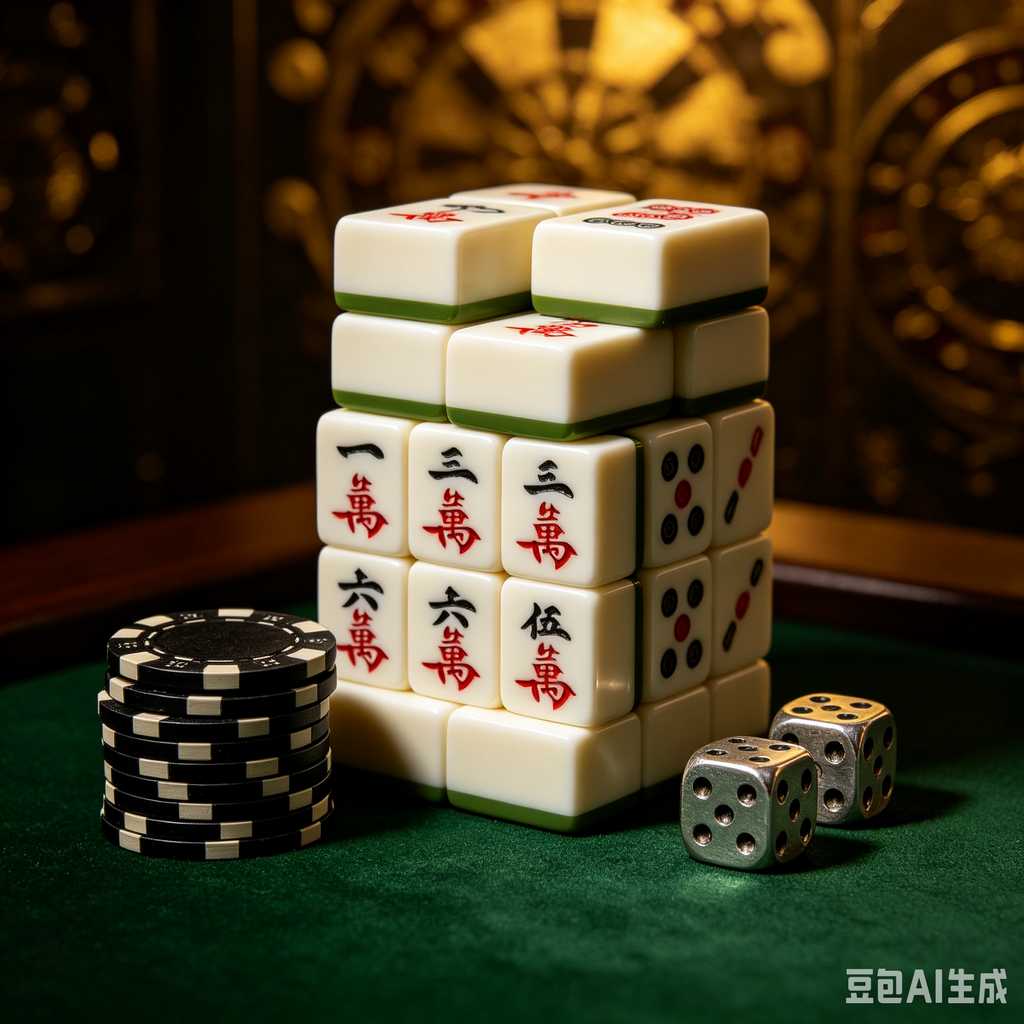 floral design mahjong set